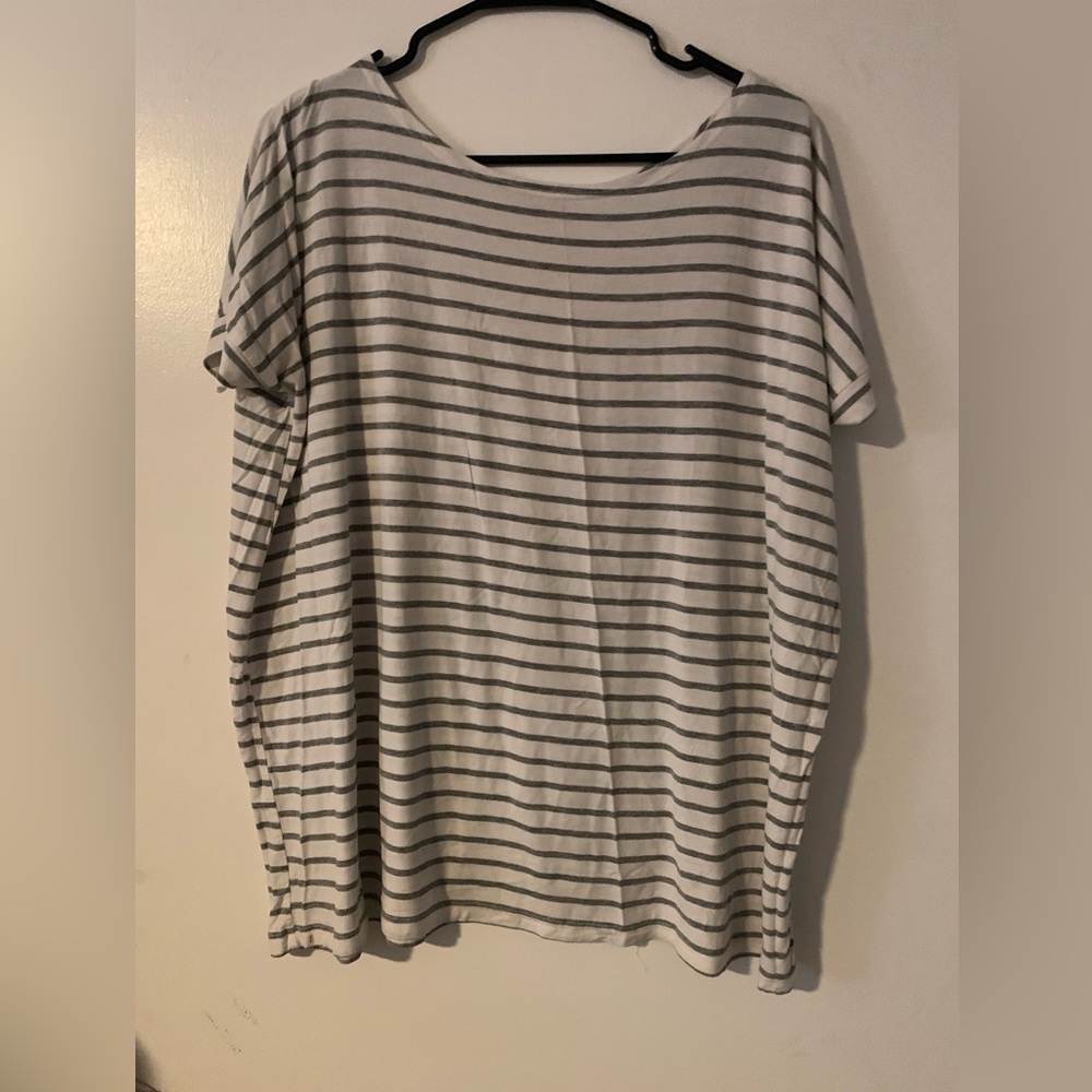 very baggie stripped shirt